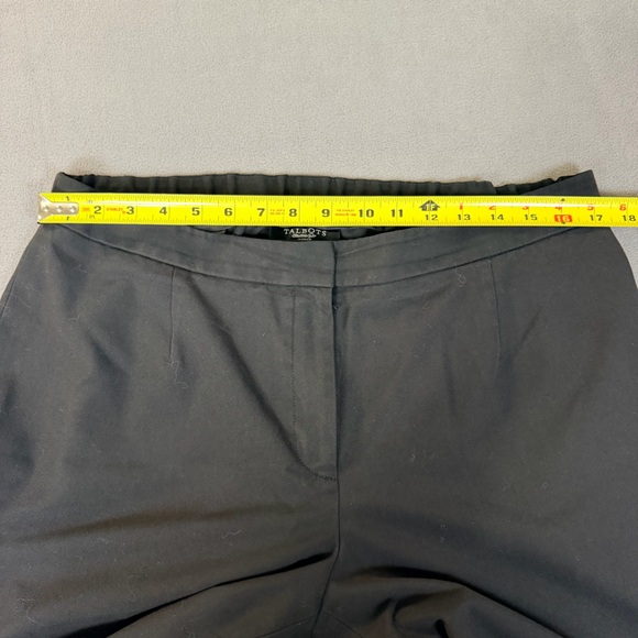 Talbots Heritage Women's Black Dress Pants-Flat Front/Elastic Back- Size 14W - Picture 3 of 8